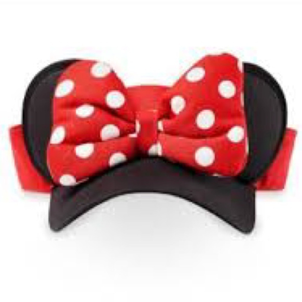Disney Minnie Mouse Kids Polka Dot Hat - Red and Black